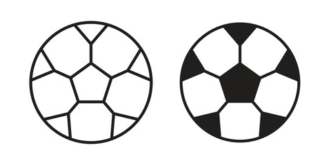 Obraz premium Football icons symbol. vector illustration pack for apps and designs