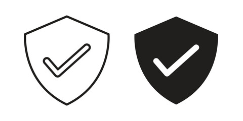 Insured icons symbol. vector illustration pack for apps and designs