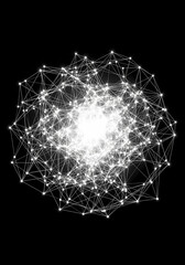 ネットワーク構造、ミニマルで抽象的な光の表現