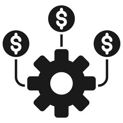 Operational Cost Glyph Icon
