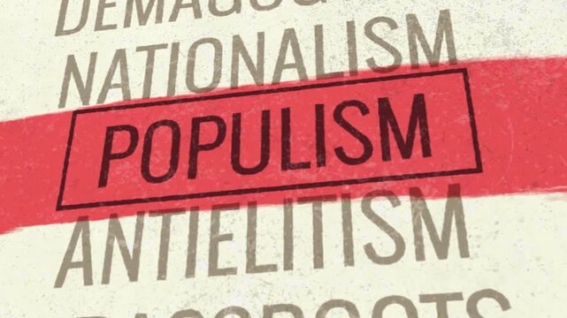 Populism 3D Scrolling Title Animation