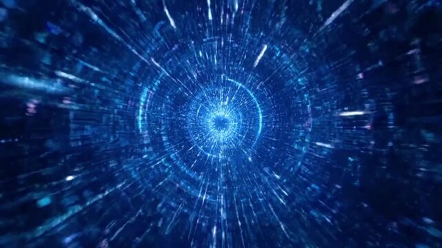 Time vortex tunnel background.Wormhole though time and space