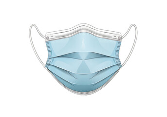 Light Blue Surgical Face Mask Protection.