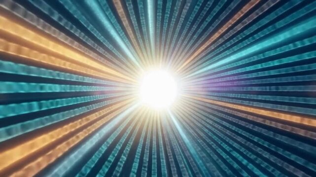 AI Data Stream Tunnel: Binary Code Flow, Digital Transformation, Neural Network Video