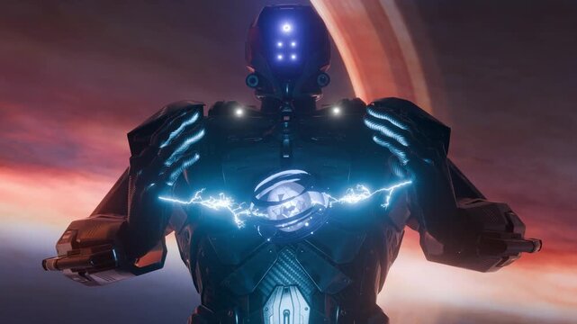 A depiction of an alien possessing mysterious powers.