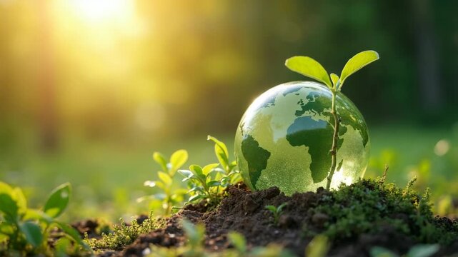 Sustainable environment concept. World Environment Day, climate action, the importance of addressing biodiversity loss and plastic pollution to mitigate the effects of climate change..