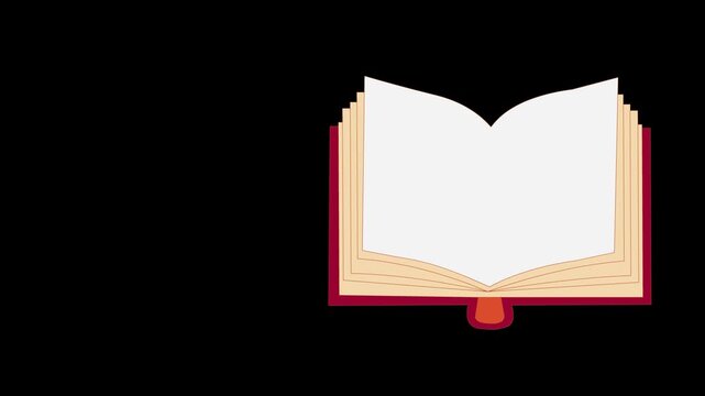 Open Book Knowledge Icon on Dark Background