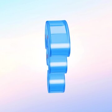 Futuristic blue digital connectivity symbol animation isolated asset, transparent 4K video, alpha channel, ProRes 4444