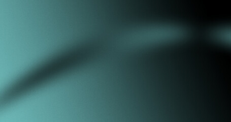 Obraz premium Abstract teal black grainy gradient background, dark soft blur texture