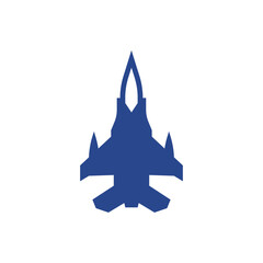 Illustration of a simple warplane vector