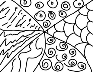 set of black and white christmas trees