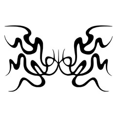 Fototapeta premium Goth Dark Cybersigil Tattoo Design Vector