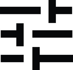 Obraz premium Abstract geometric line pattern icon for modern graphic design element.