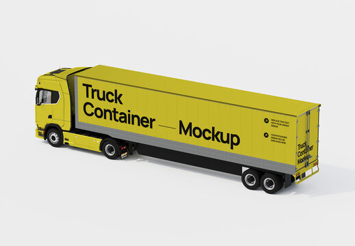 Container Truck Mockup