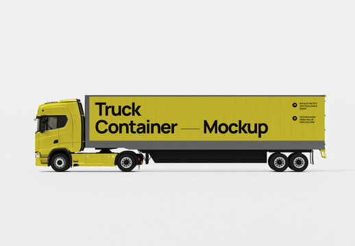 Truck Container Mockup