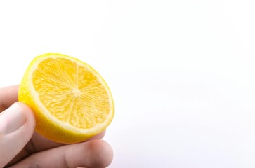 lemon in hand