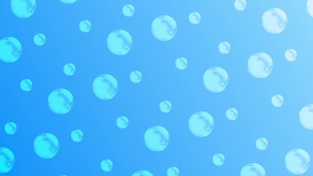 4K animated bubble pattern in water, loopable