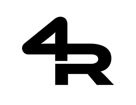4r letter logo,4r initial logo,4r logo image,4r monogram logo,4r icon logo