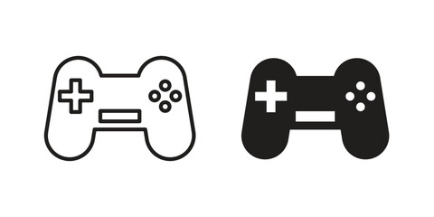 Game controller icons for graphic design, logo, Web site, social media, UI, mobile app, vector illustration © kia