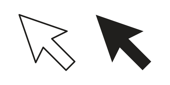 Mouse icons for graphic design, logo, Web site, social media, UI, mobile app, vector illustration