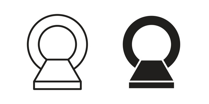MRI icons for graphic design, logo, Web site, social media, UI, mobile app, vector illustration