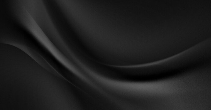 luxurious metallic black background with frozen motion in gray gradient and exclusive curved lines.