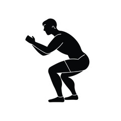 Squat Exercise Fitness Icon