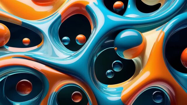 Shapes and colors blend together on surfaces. The close-ups show smooth curves and round forms. This display changes with varying angles and lighting throughout the day.