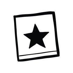 Sticky Note Star Icon