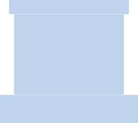 Naklejka premium Stone stand. Statue monument pedestal color icon