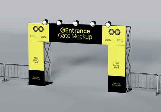 Entry Gate Branding Mockup