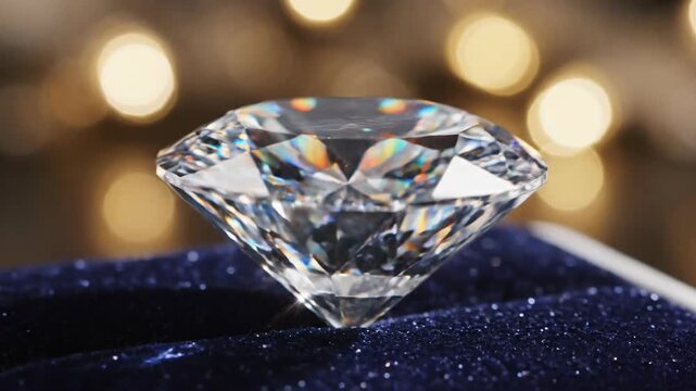 Luxury Diamond Sparkle Close-up Macro Shot