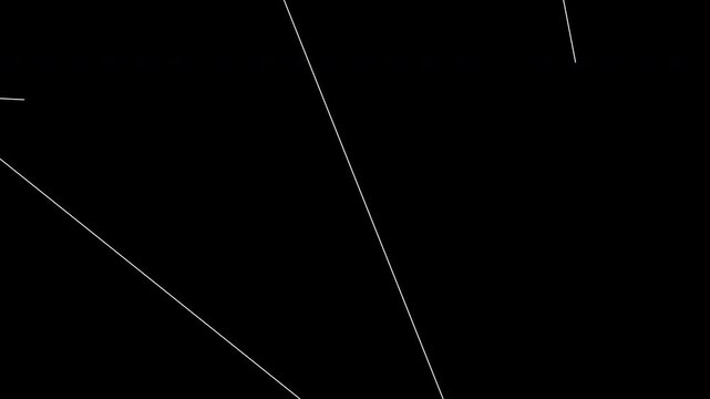 Motion graphics material combining monochrome shapes CG