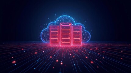 abstract background with glowing lights