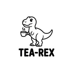 Fototapeta premium The dinosaur, playfully referred to as 'Tea-Rex