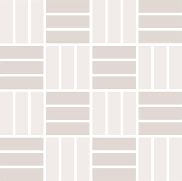 Crosshatch floor tile. Classic basket weave stone pattern