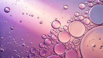 Pink purple bubbles oil water macro abstract gradient scattered background texture photography