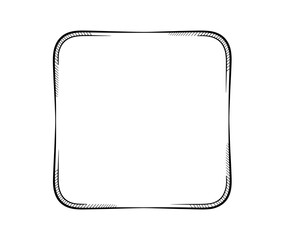 Hand drawn line, border, frame vector design element set. Template for invitation or greeting card.