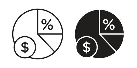 Margin icon concept. Thin line symbol. Vector illustration isolated. Editable stroke.