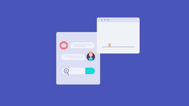 Customer chat, explore and complete purchase through automated conversational AI process.