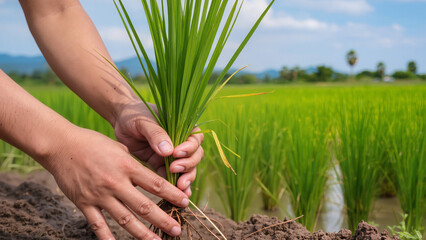 farmer planting rice © Creative 