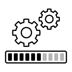 Work and progress icon