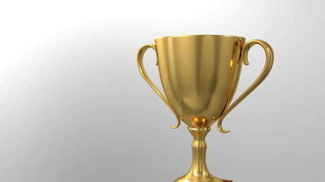 Golden trophy symbolizing achievement, excellence, and prestigious award for outstanding performance always