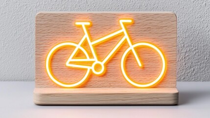 A wooden bike light holder.