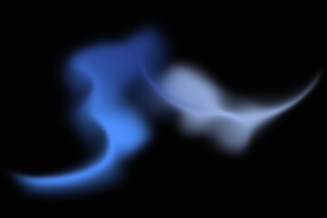 Abstract Modern Neon Blue Soft Glow Wave Light Effect Background