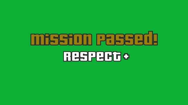 Mission Passed Respect+ Green Screen Effect Motion 