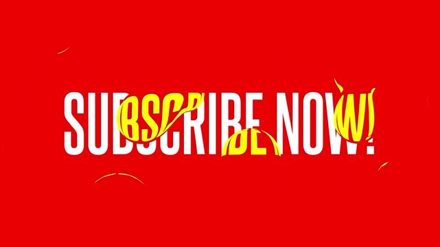 Red Yellow Rain Blob Subscribe Graphic Motion Graphics