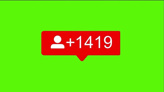 TikTok New Followers Graphic 1   10000 Green Screen Motion Graphics 