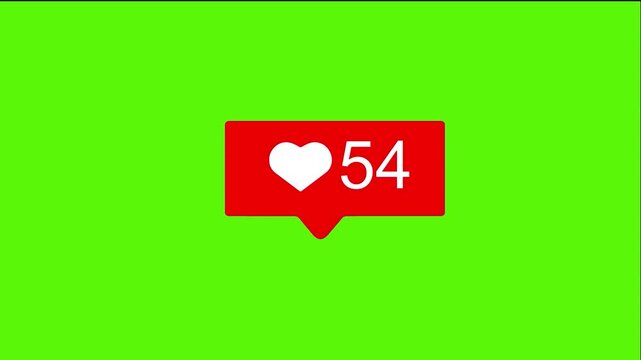 TikTok New Likes Graphic 1   500 Green Screen Motion Graphics 