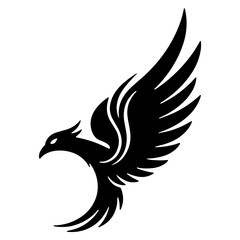Phoenix Bird Logo Vector